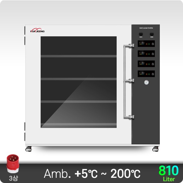 200℃ 중대형 산업용 진공건조기(직접가열) 810리터 KJ-VDO-810D