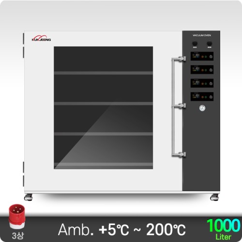 200℃ 중대형 산업용 진공건조기(직접가열) 1000리터 KJ-VDO-1000D