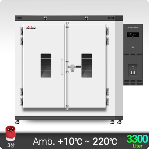220℃ 중대형 산업용 강제열풍 순환식 건조기(수평기류식) 3300리터 KJ-IDO-3300F
