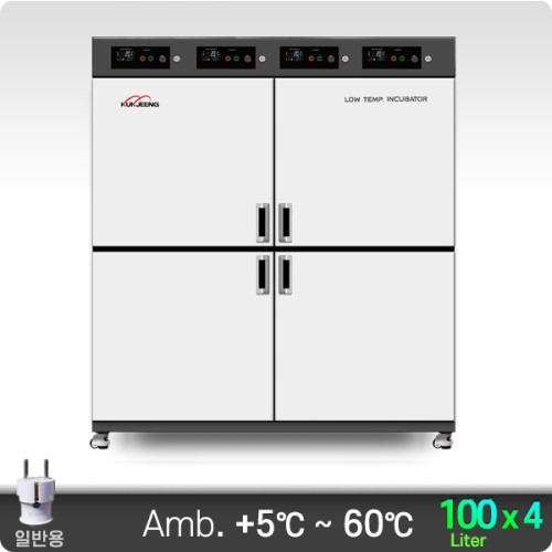 다실 항온 배양기(상부형) 4룸 100Lx4ch KJ-IB-100M4FT